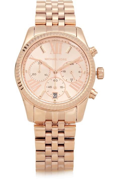 michael kors women lexington rose gold tone watch mk 2539|Michael Kors Lexington Mini Ladies Watch MK2539 .